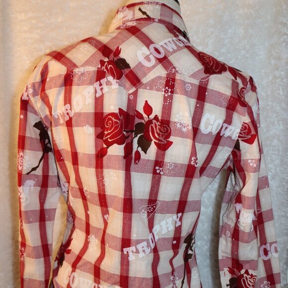 Roper cowgirl western shirt with pearl snaps size medium - Picture 5 of 9